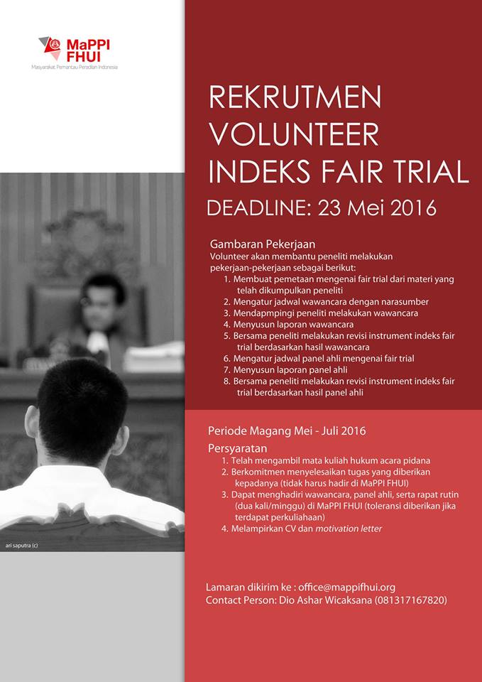 Galeri aktivitas PENYUSUNAN INDEKS "FAIR TRIAL" ke-4
