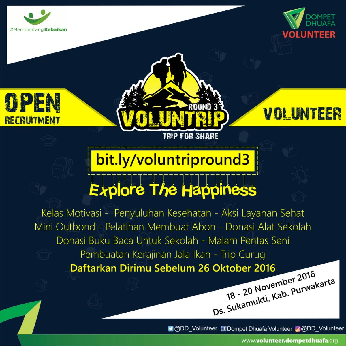 Indorelawan - [Tenaga Medis] Voluntrip Round 3 Dompet Dhuafa Volunteer