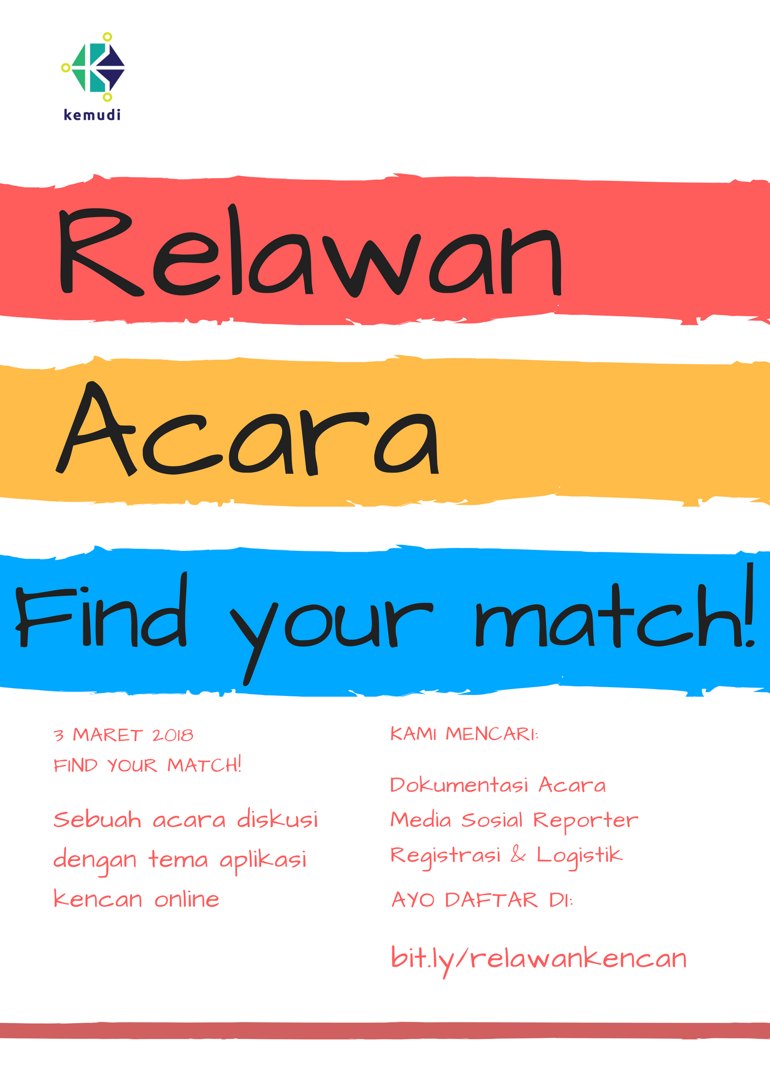 Relawan Acara Find Your Match