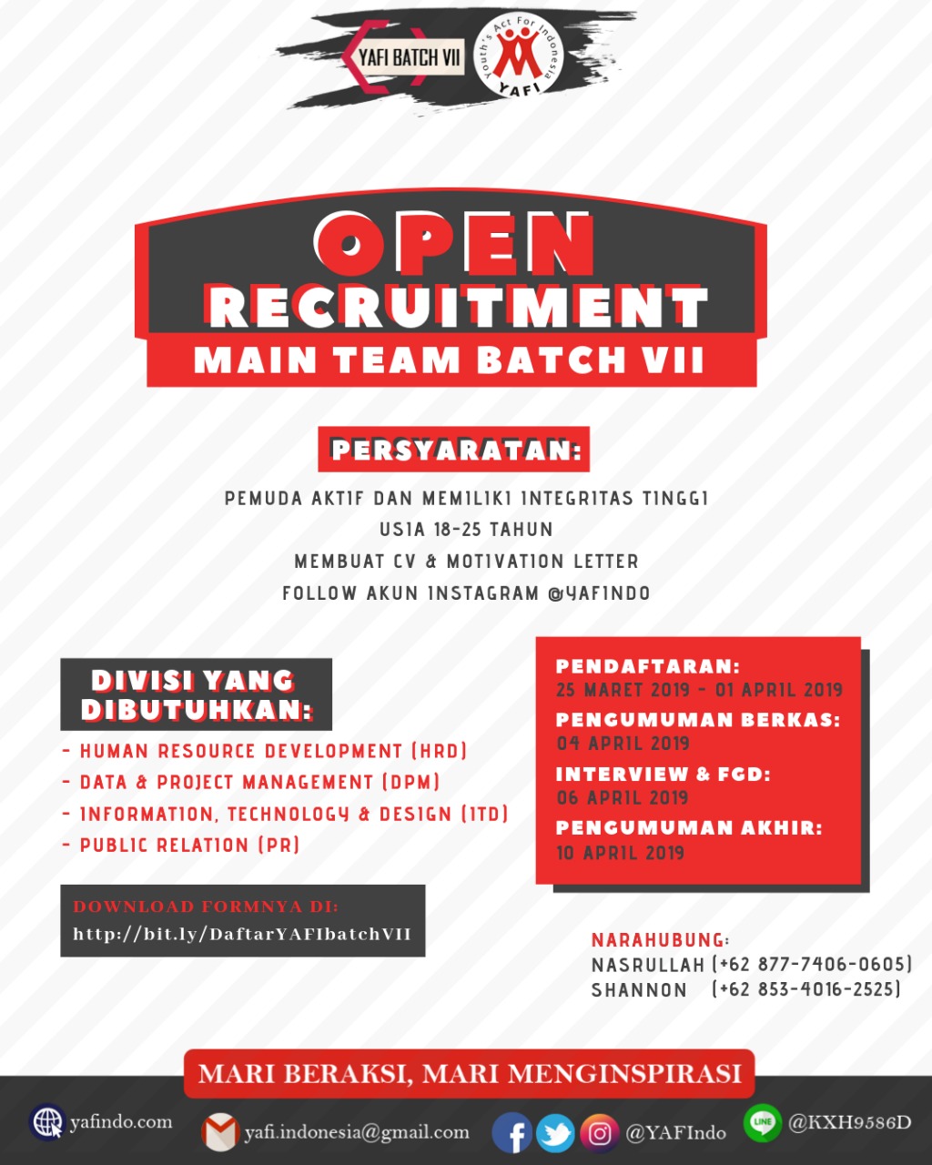 [Open Recruitment] YAFI Batch VII