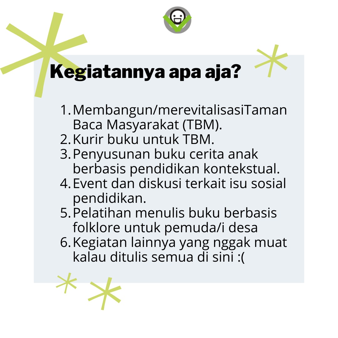 Galeri aktivitas Volunter Book For Mountain ke-4
