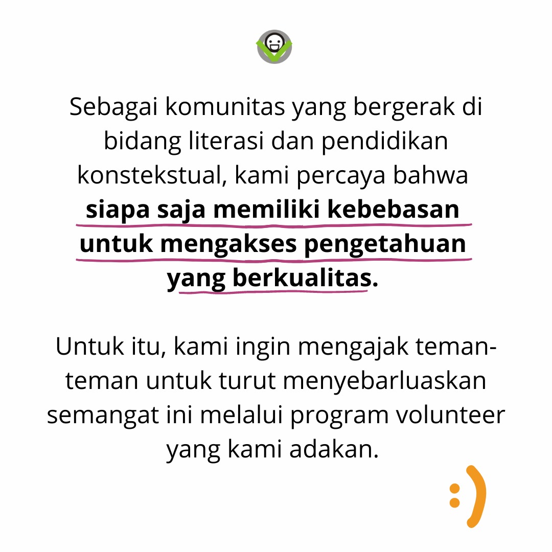 Galeri aktivitas Open Recruitment Volunteer (Jogjakarta Only) ke-2