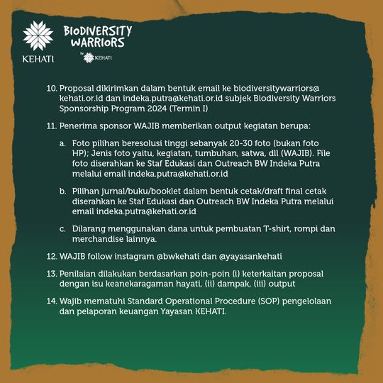 Galeri aktivitas BW Sponsorship Program 2024 Termin I ke-6