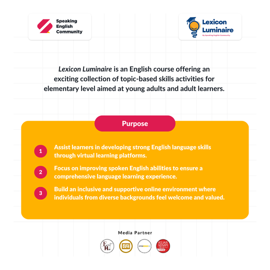 Galeri aktivitas Lexicon Luminaire: Volunteer Online English Tutor ke-5