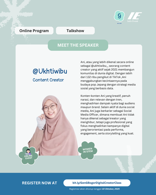 Galeri aktivitas Digital Content Creator Class ke-4