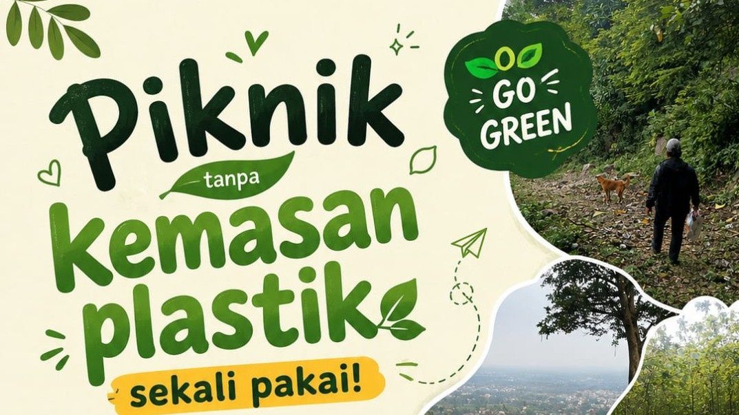 Piknik tanpa kemasan plastik ditengah Alam