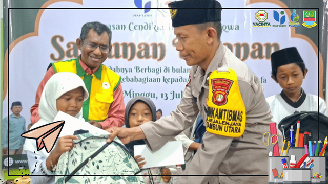 Galeri aktivitas Relawan Santunan Alat Sekolah Lebaran Yatim ke-3