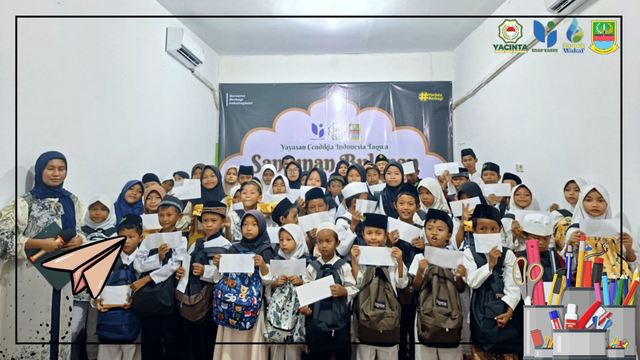 Galeri aktivitas Relawan Santunan Alat Sekolah Lebaran Yatim ke-4