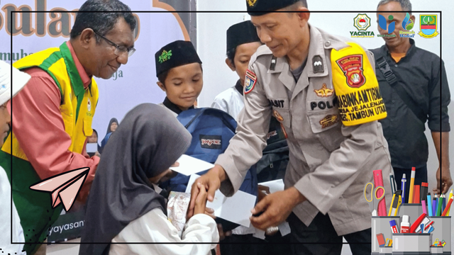 Galeri aktivitas Relawan Santunan Alat Sekolah Lebaran Yatim ke-5