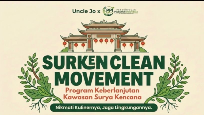 Uncle Jo with PPI Clean Up Movement Surya Kencana 