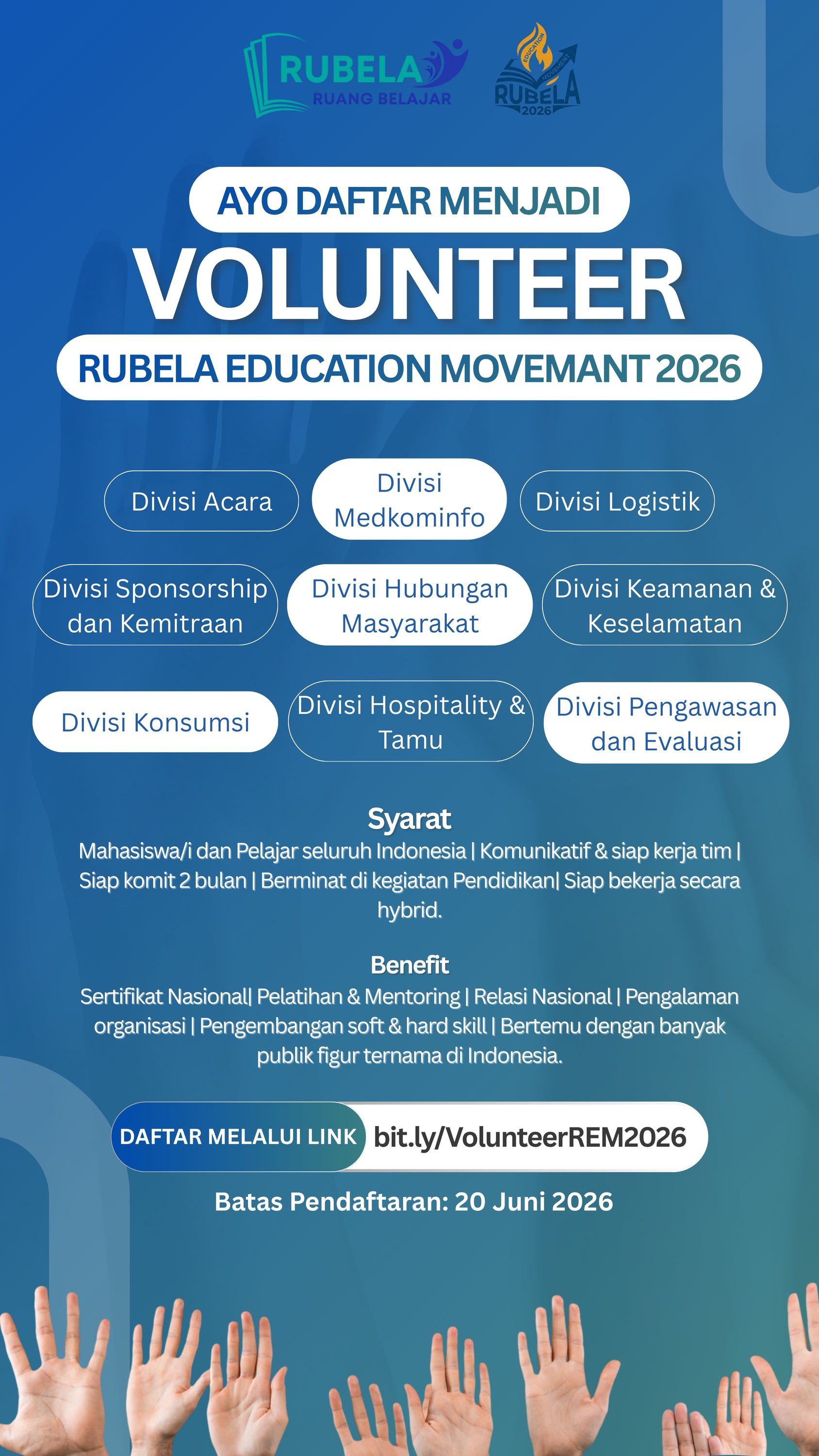 Galeri aktivitas OPEN RECRUITMENT VOLUNTEER ke-2