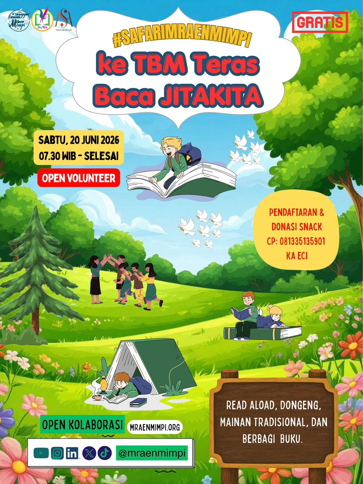 Galeri aktivitas #SAFARIMRAENMIMPI KE TERAS BACA JITAKITA ke-3