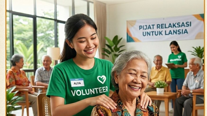 Berikan pijatan lembut untuk lansia