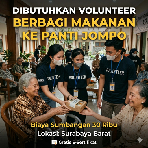 Galeri aktivitas Berbagi makanan ke panti jompo ke-2