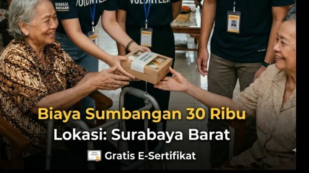 Berbagi ke panti jompo