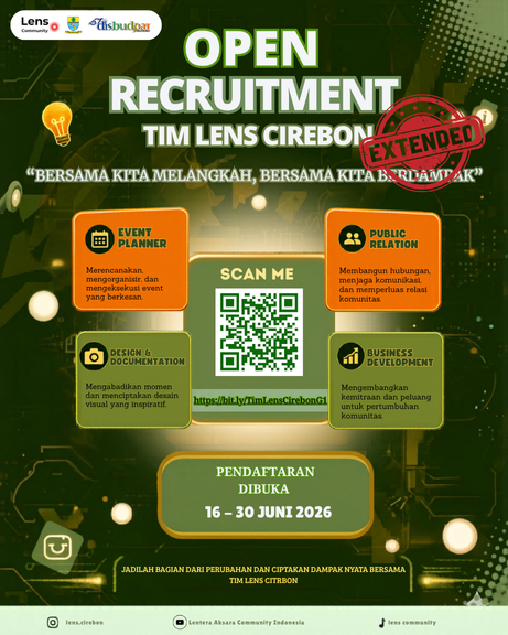 Galeri aktivitas EXTENDED OPREC TIM LENS CIREBON GENERASI PERTAMA ke-2