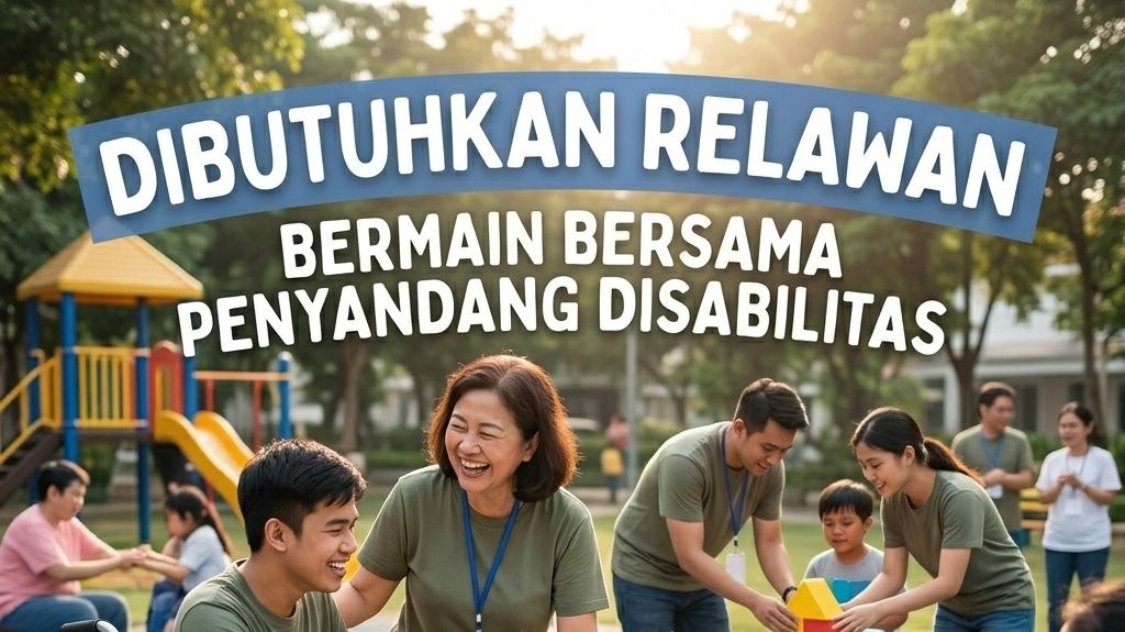 Bermain bersama penyandang disabilitas 