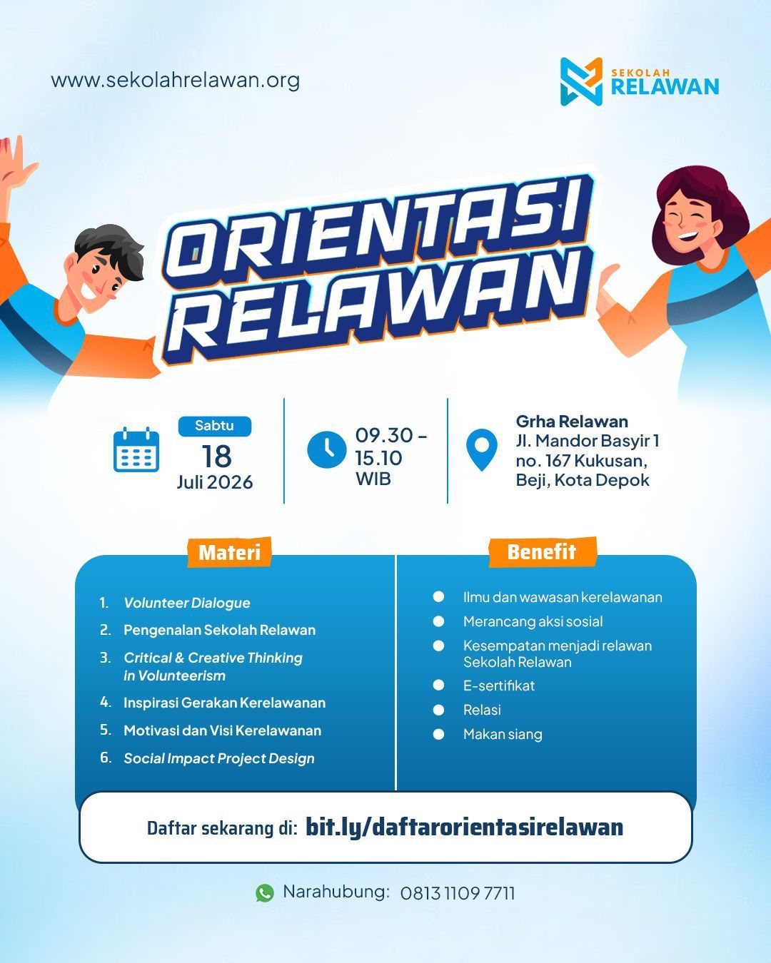 Galeri aktivitas ORIENTASI RELAWAN ke-2
