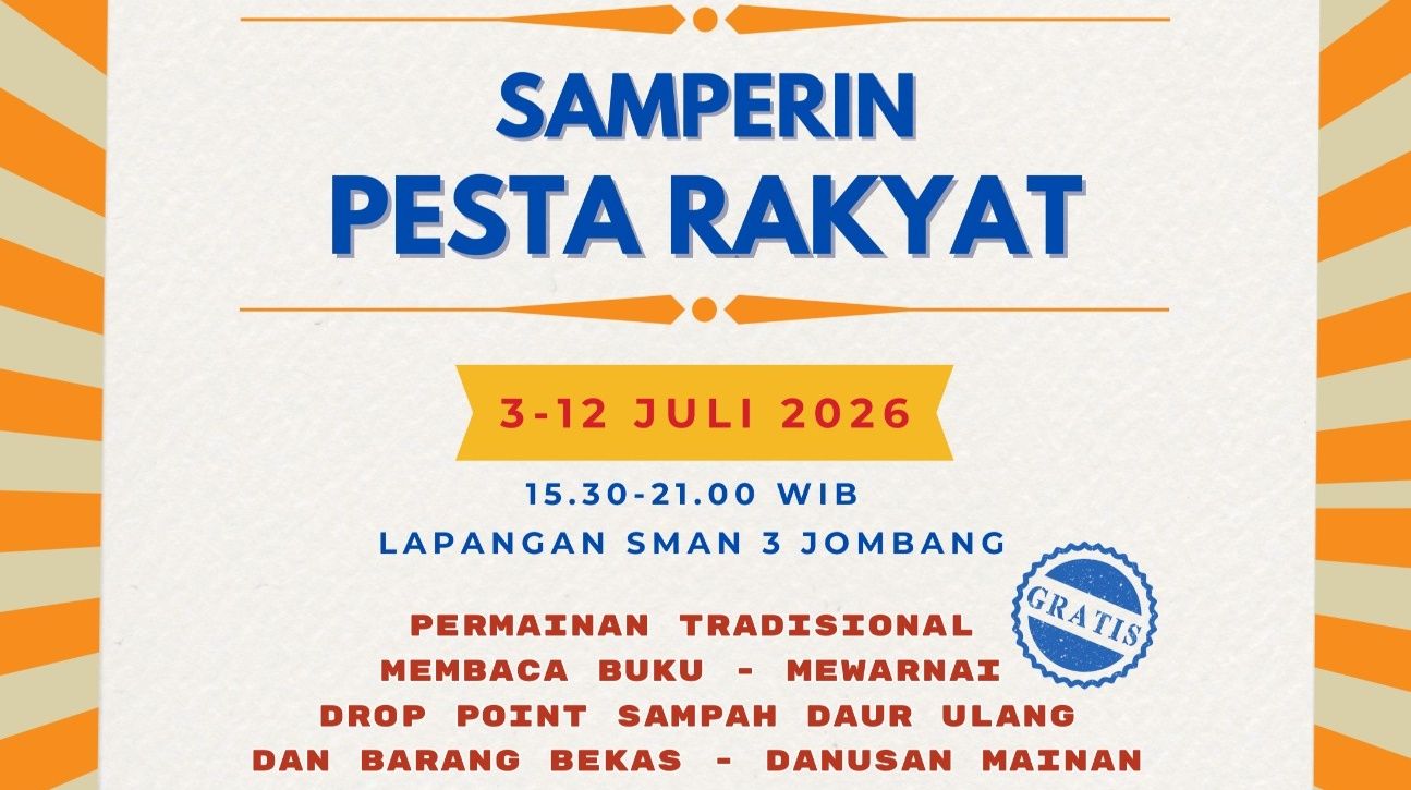 Volunteer Samperin Pasar Rakyat