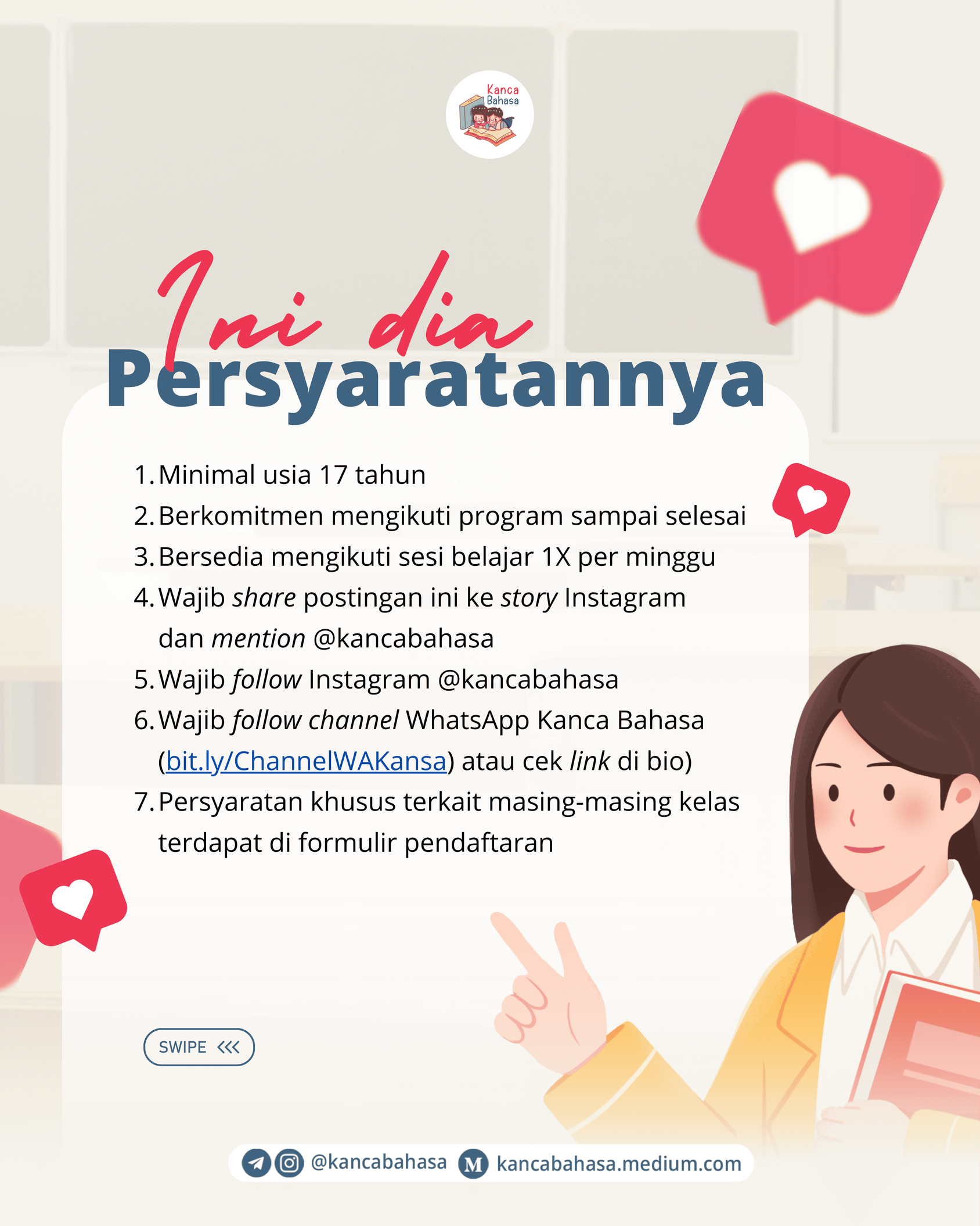 Galeri aktivitas Belajar Bahasa Asing GRATIS by Kanca Bahasa ke-4