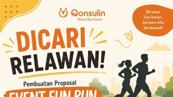 Relawan  membuat Proposal Event Fun Run