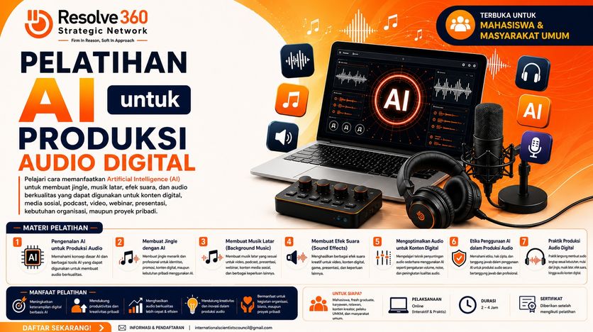 PELATIHAN AI UNTUK PRODUKSI AUDIO DIGITAL BATCH #1