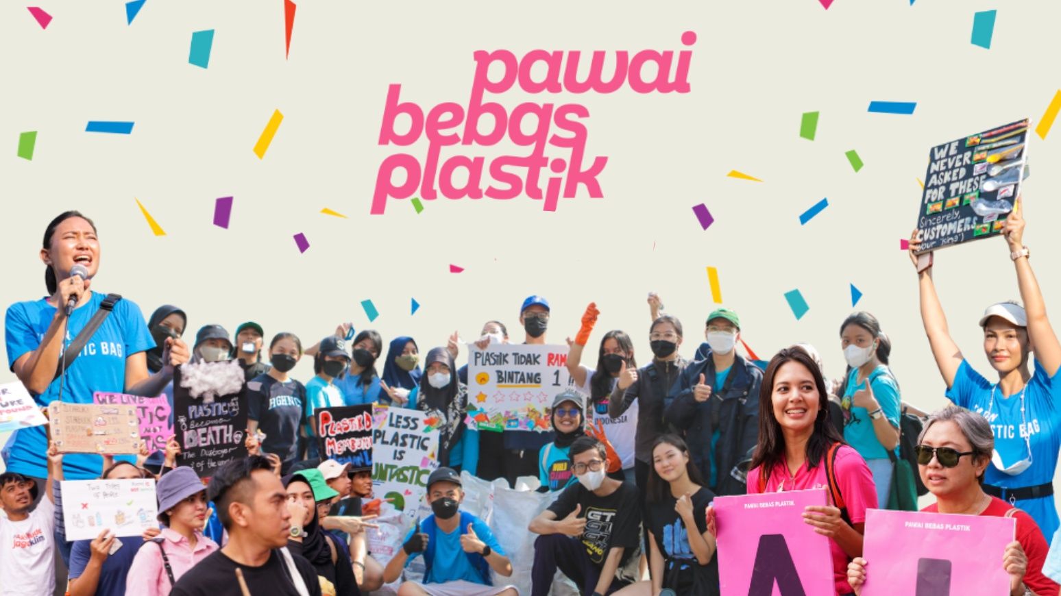 Relawan Temu Warga - Pawai Bebas Plastik