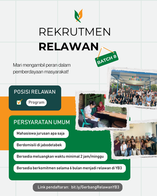 Galeri aktivitas Rekrutmen Relawan Pemberdayaan Batch 8 ke-2