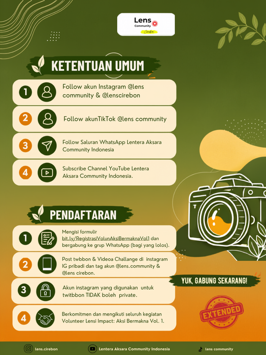 Galeri aktivitas EXTENDED OPREC VOLUNTEER LENS IMPACT ke-4