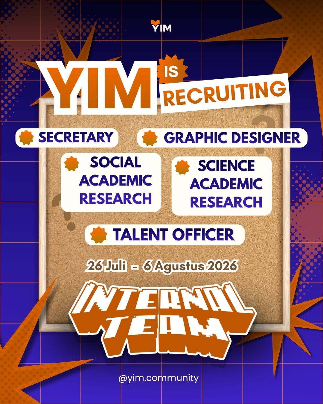 Galeri aktivitas Recruitment: Internal Team YIM Phase 2 ke-2