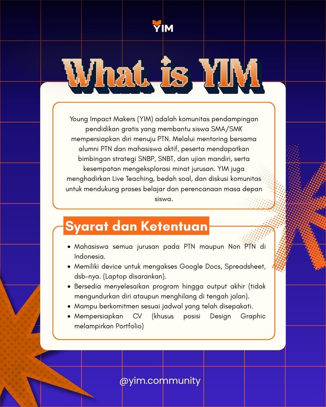 Galeri aktivitas Recruitment: Internal Team YIM Phase 2 ke-3