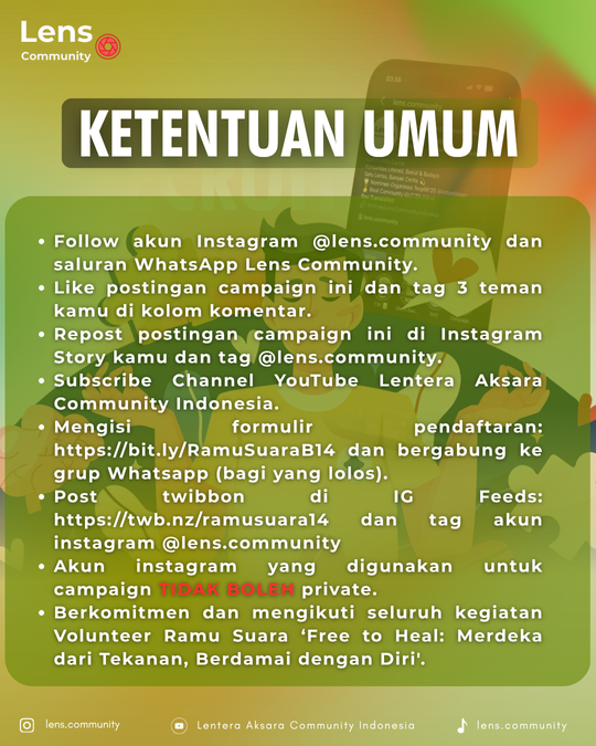 Galeri aktivitas OPREC VOLUNTEER RAMU SUARA  BACTH 14 ke-3