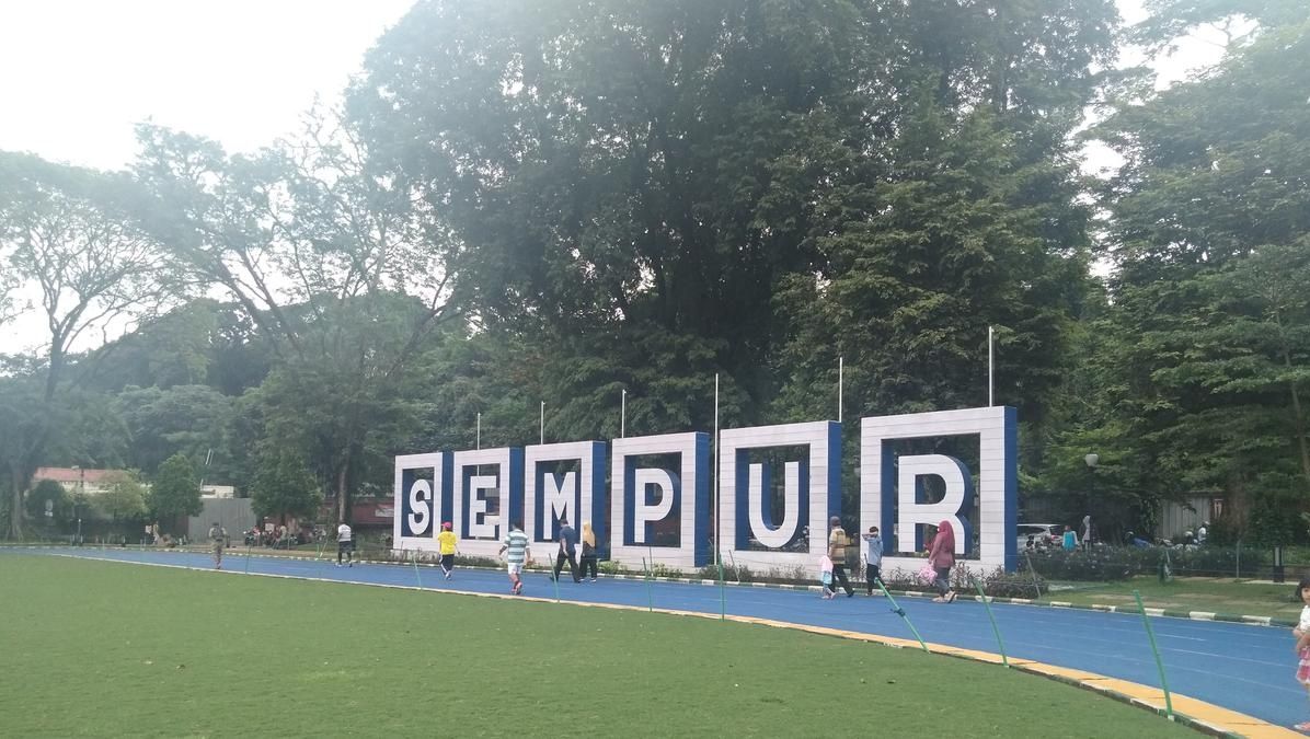 Clean up taman sempur dan alun2 Bogor 