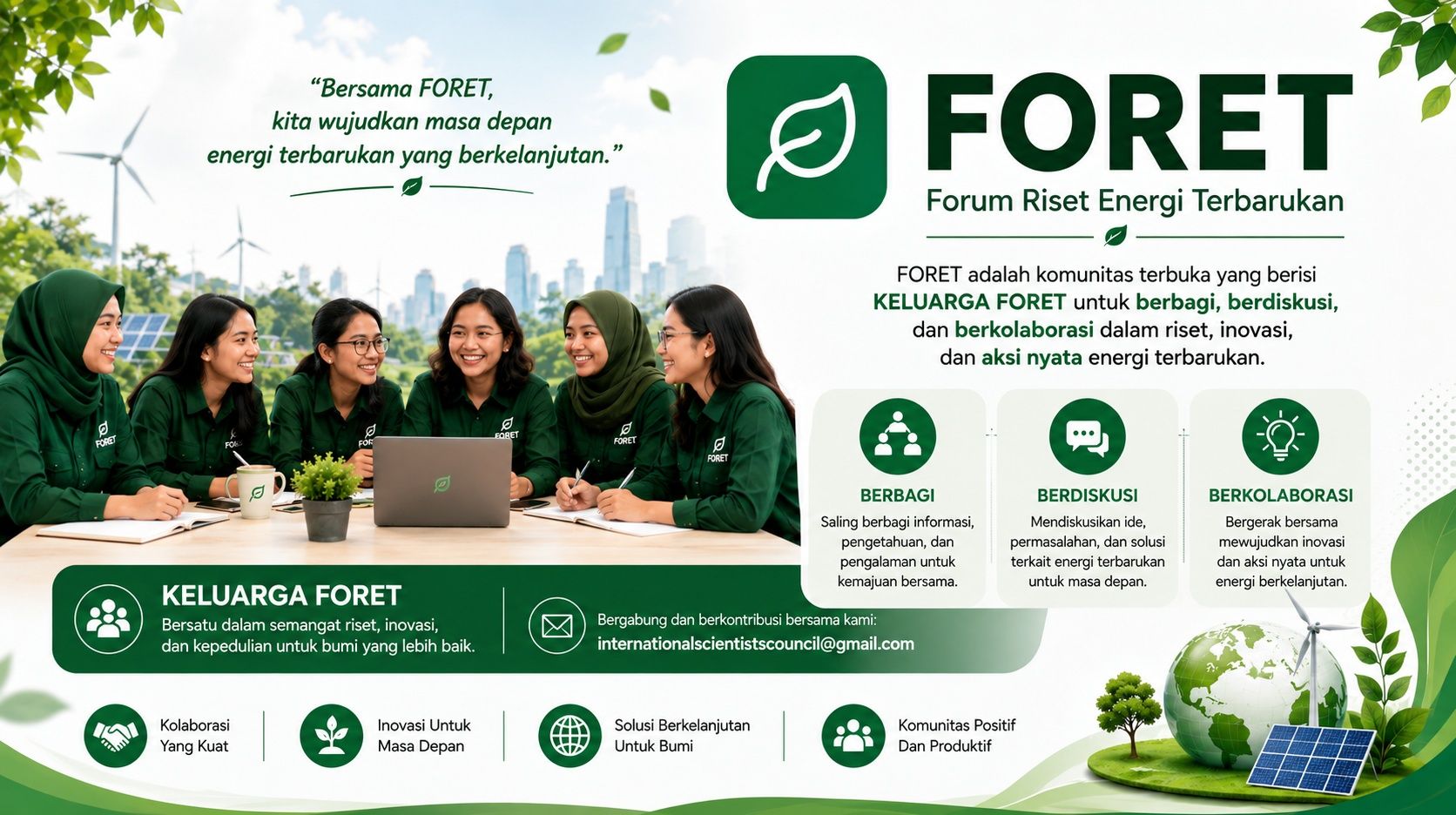 OPEN RECRUITMENT WANITA (ANGGOTA) FORET BATCH#2