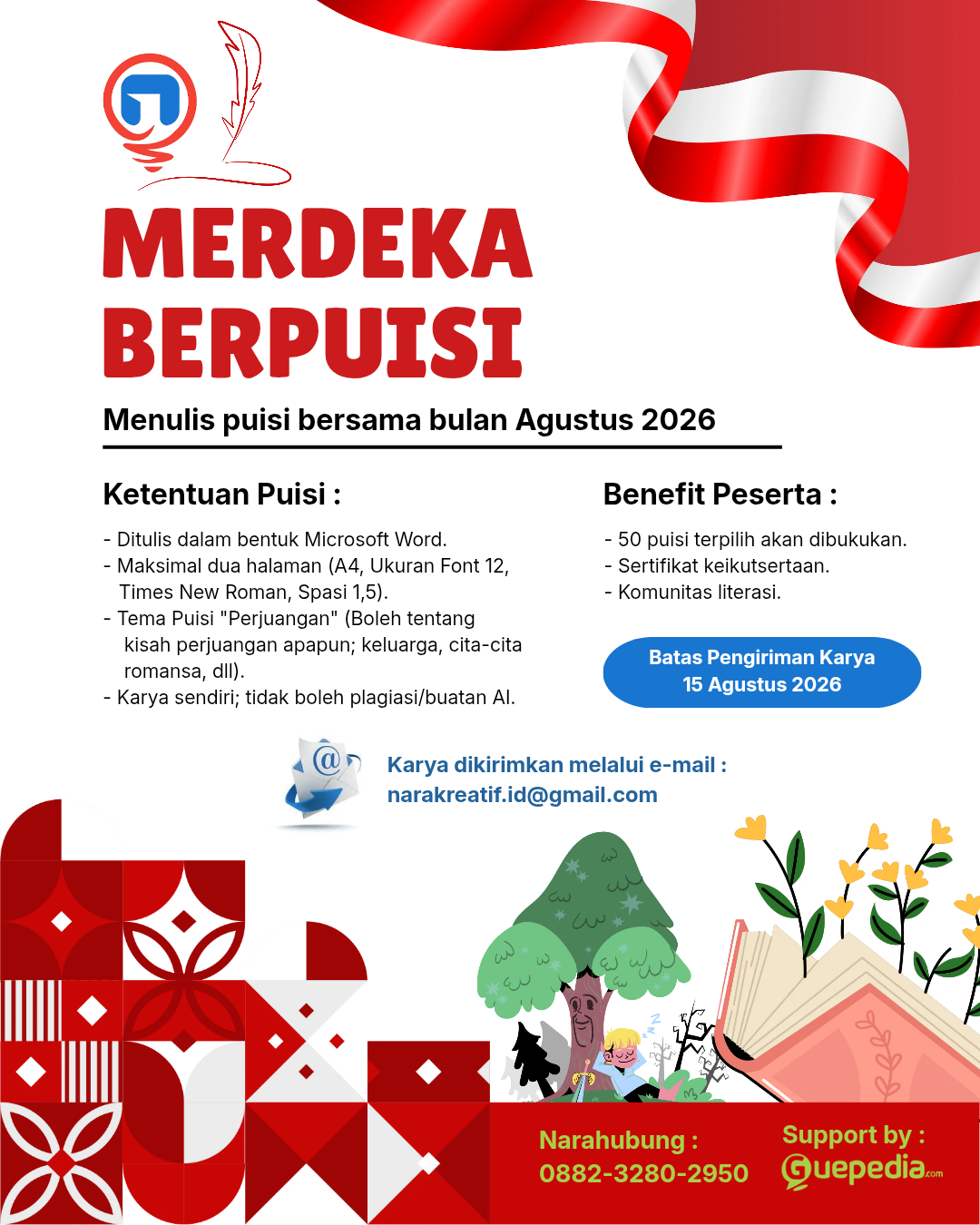 Galeri aktivitas Merdeka Berpuisi "Menulis Puisi Bersama" ke-2