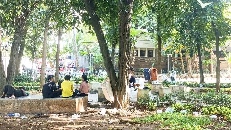 Clean up taman bendi jakarta