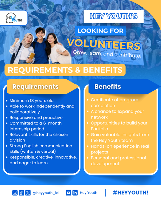 Galeri aktivitas Hey Youth Open Recruitment ke-4