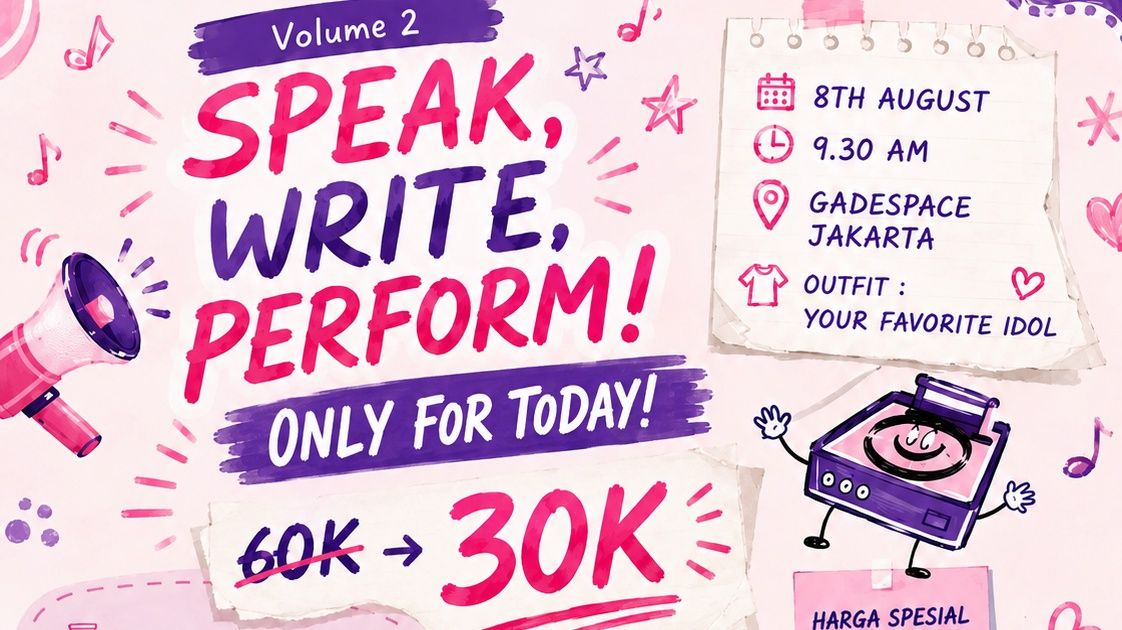 Speak, Write, Perform!