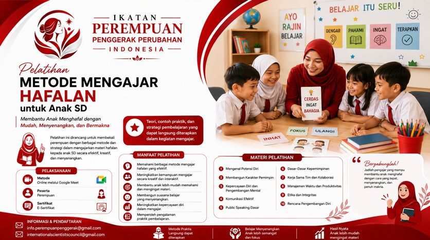 Pelatihan Wanita Mengajar Hafalan Siswa/i SD