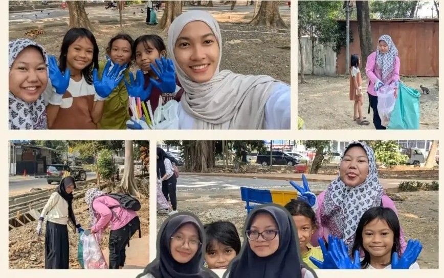 Galeri aktivitas Clean up Taman Kota Bekasi ke-3