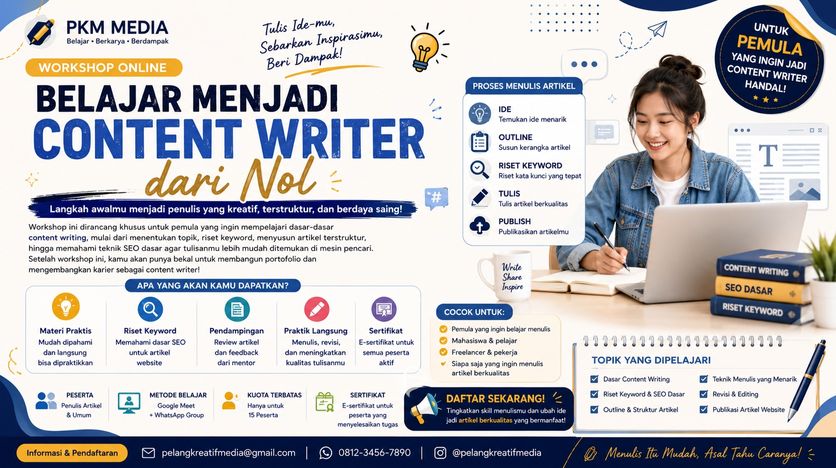 Belajar Menjadi Content Writer dari Nol