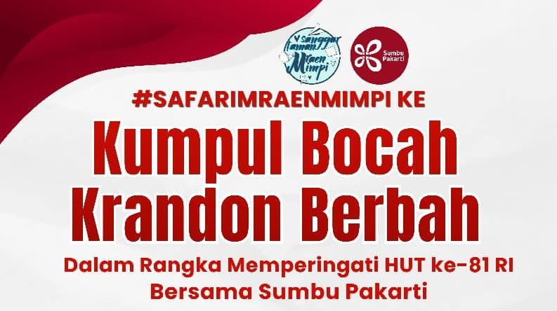 #SAFARIMRAENMIMPI KE KOMUNITAS ANAK KRANDON BERBAH