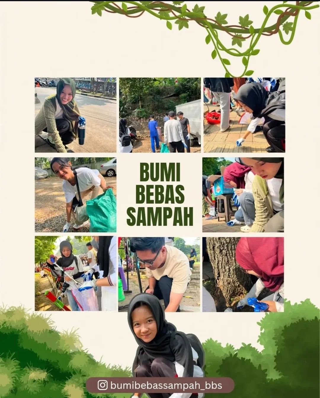 Galeri aktivitas Clean Up Situ Gede x Hara the sanitizer ke-4