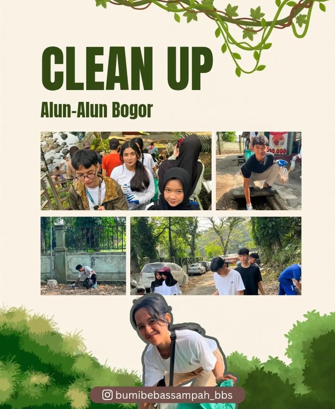 Galeri aktivitas Clean Up Situ Gede x Hara the sanitizer ke-5