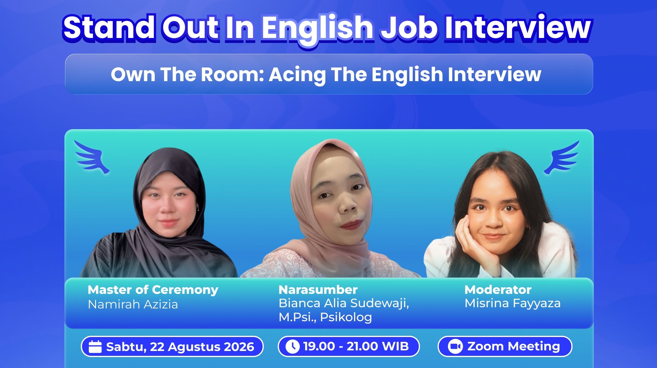 Peserta Talkshow Mastering English Job Interview