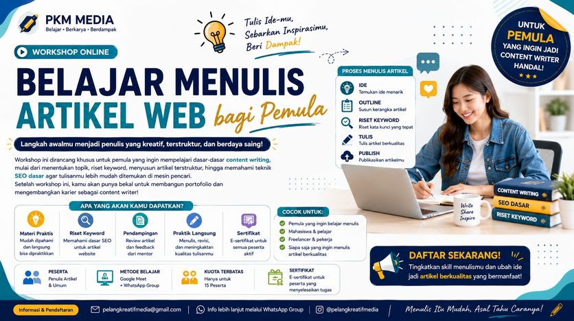 Belajar Menulis Artikel Web bagi Pemula Batch 5