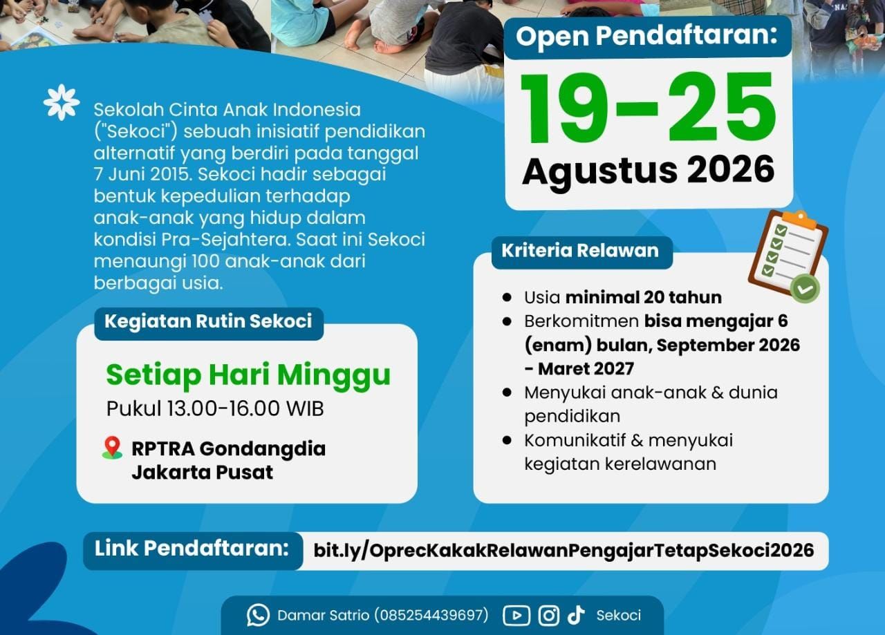 Galeri aktivitas Open Recruitment Pengajar Tetap SEKOCI 2026-2027 ke-2