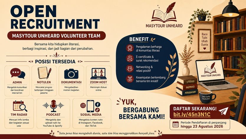 Open Recruitment Tim Inti Masytour Unheard