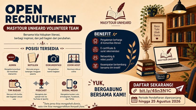 Open Recruitment Tim Inti Masytour Unheard