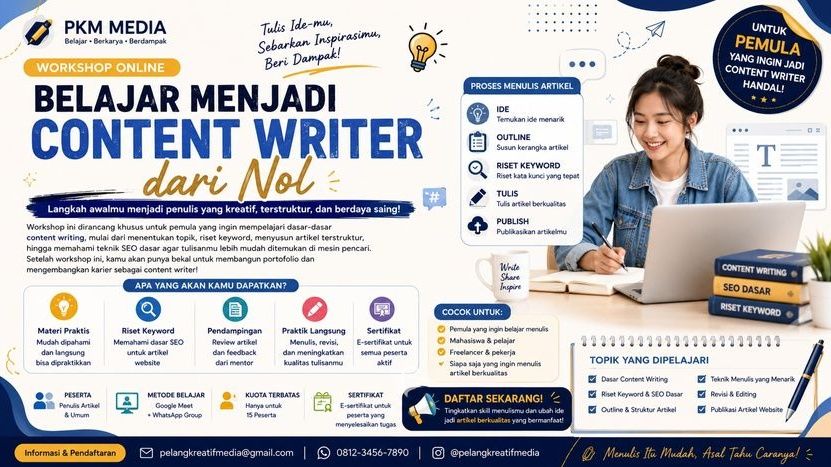 Workshop Belajar Menjadi Web Content Writer